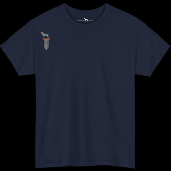 deep navy Fitbull T-shirt with a logo