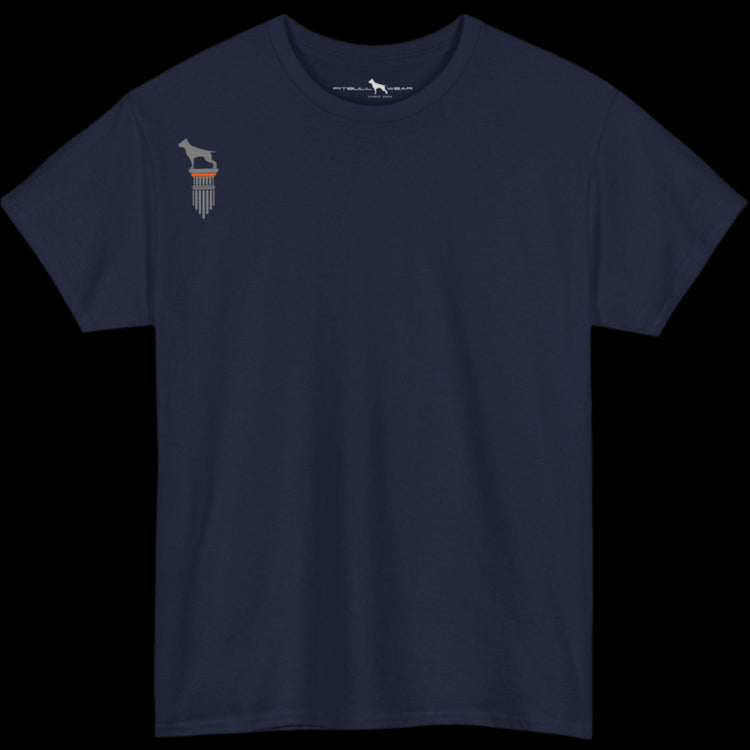 deep navy Fitbull T-shirt with a logo