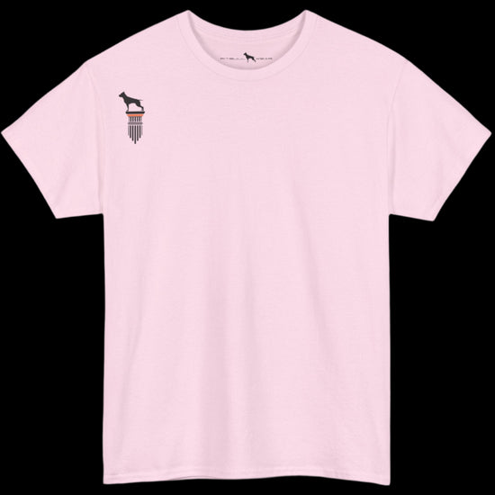 pink Fitbull T-shirt with a logo