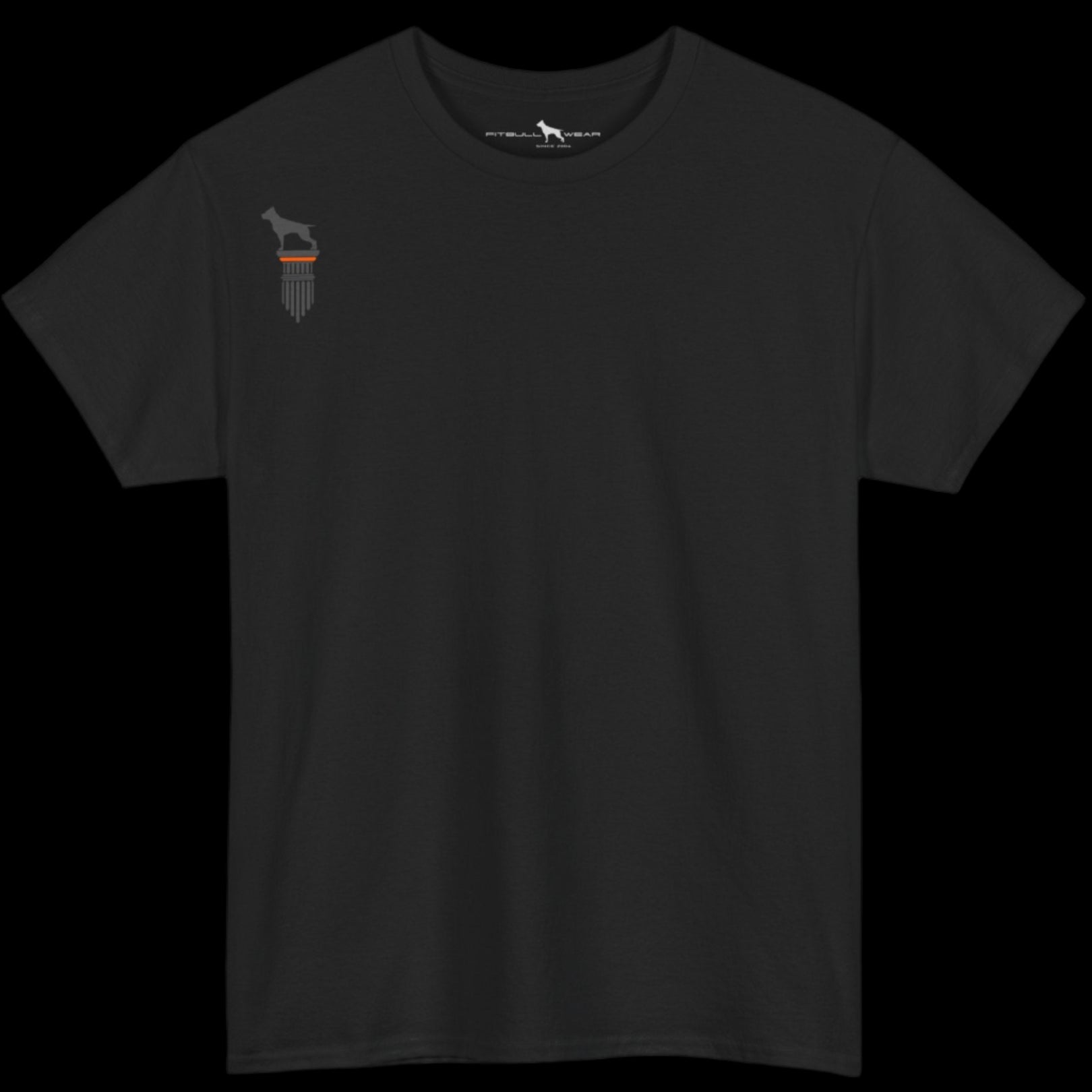 black Fitbull T-shirt with a logo