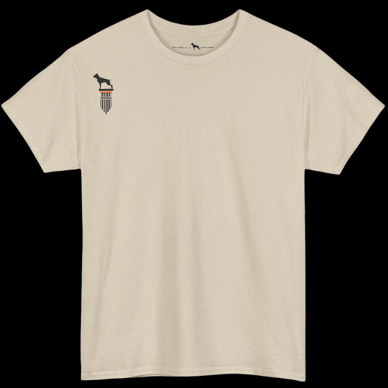 beige Fitbull T-shirt with a logo