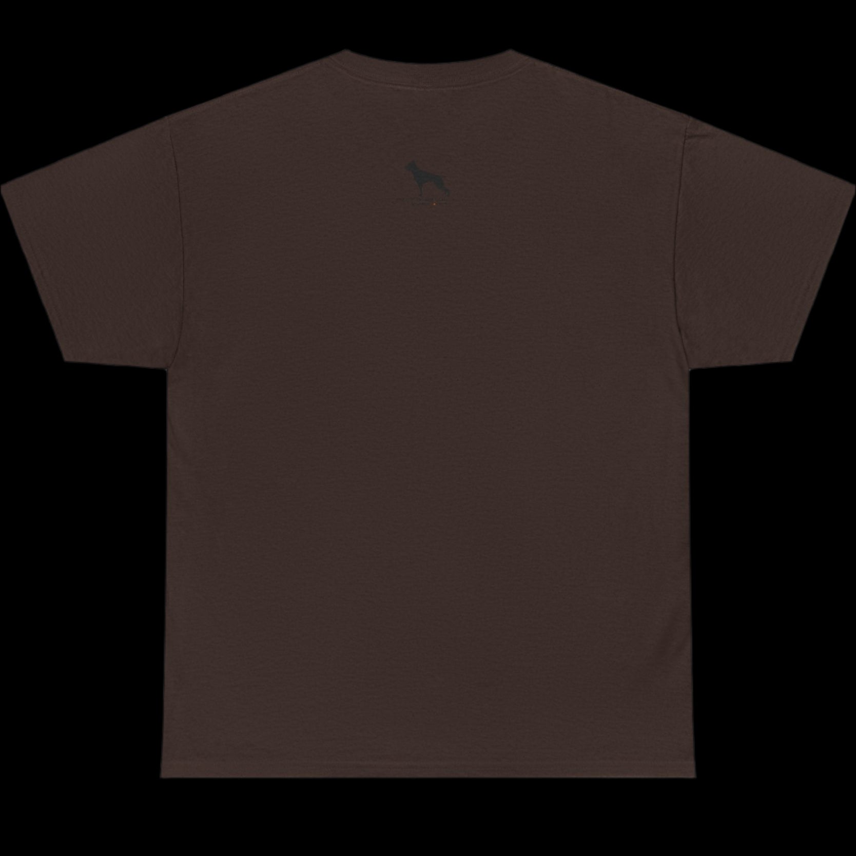 brown Fitbull T-shirt with a logo