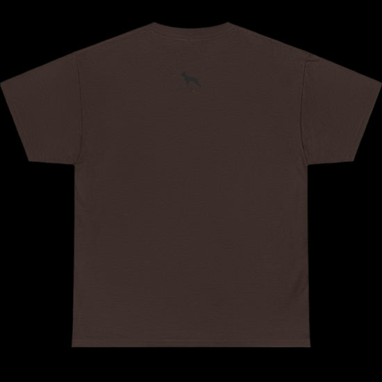 brown Fitbull T-shirt with a logo