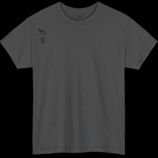 charcoal Fitbull T-shirt with a logo