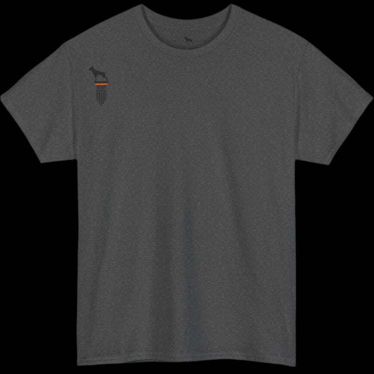 charcoal Fitbull T-shirt with a logo