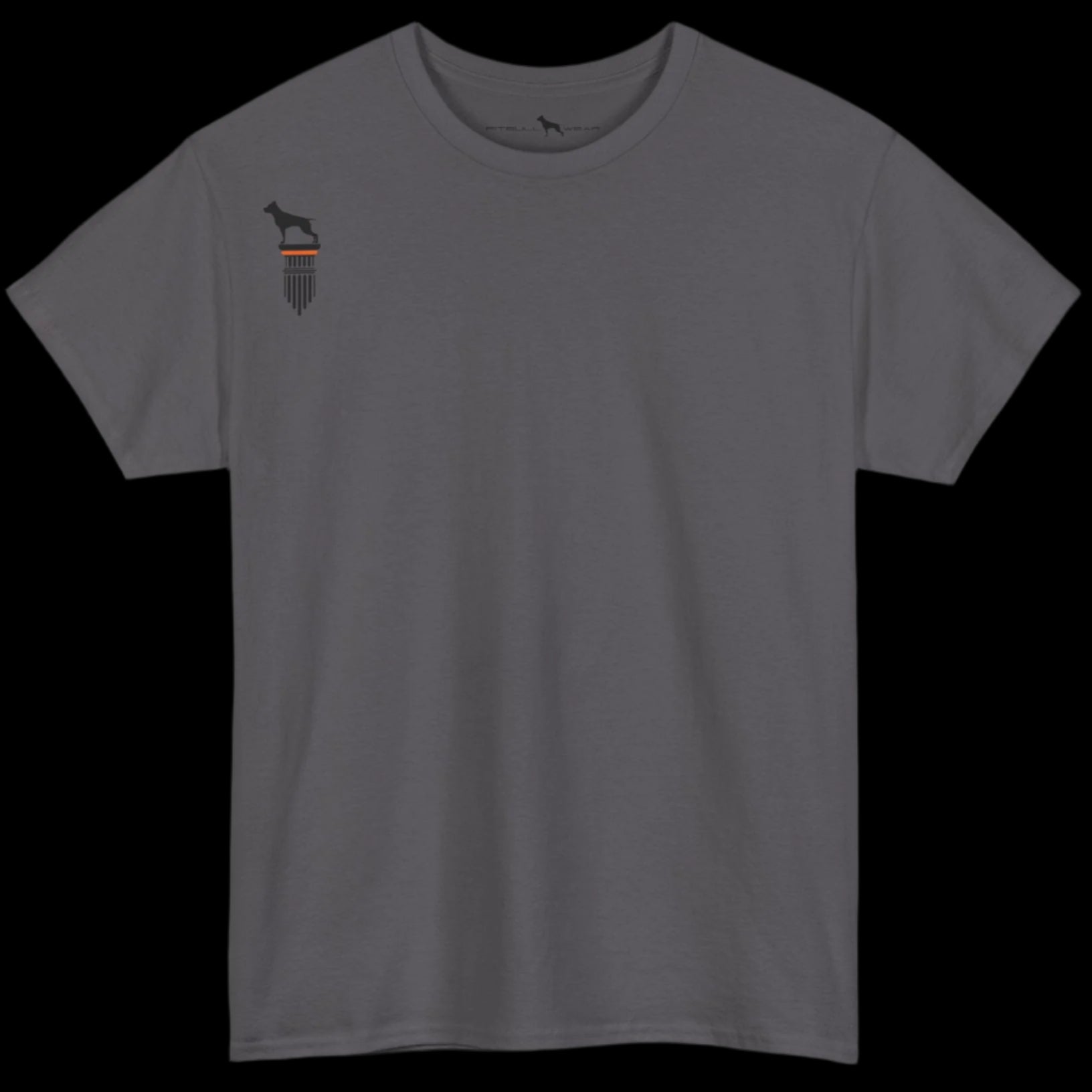 sport grey Fitbull T-shirt with a logo