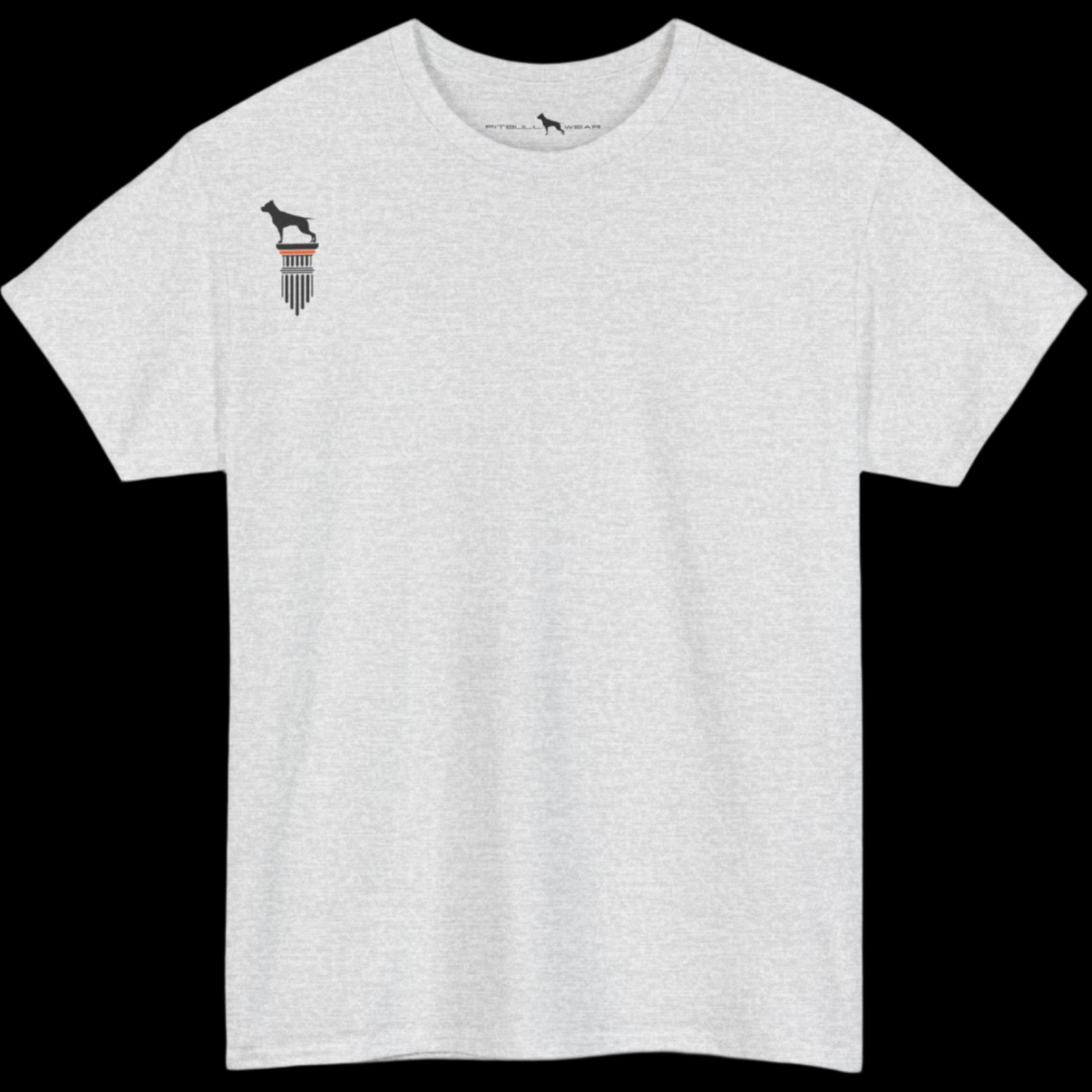 silver Fitbull T-shirt with a logo