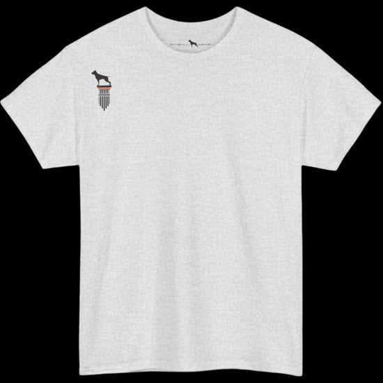 silver Fitbull T-shirt with a logo