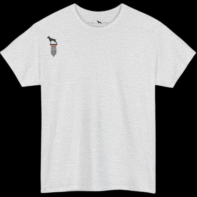 silver Fitbull T-shirt with a logo