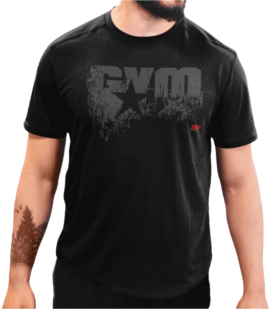 Sport T-shirt Gymstar Big Star, Fitness Shirt, Gym Mens Graphic Shirt, Bodybuilding Shirt,  Fitness Clothes, Crossfit Shirt, Unisex Heavy Cotton Tee