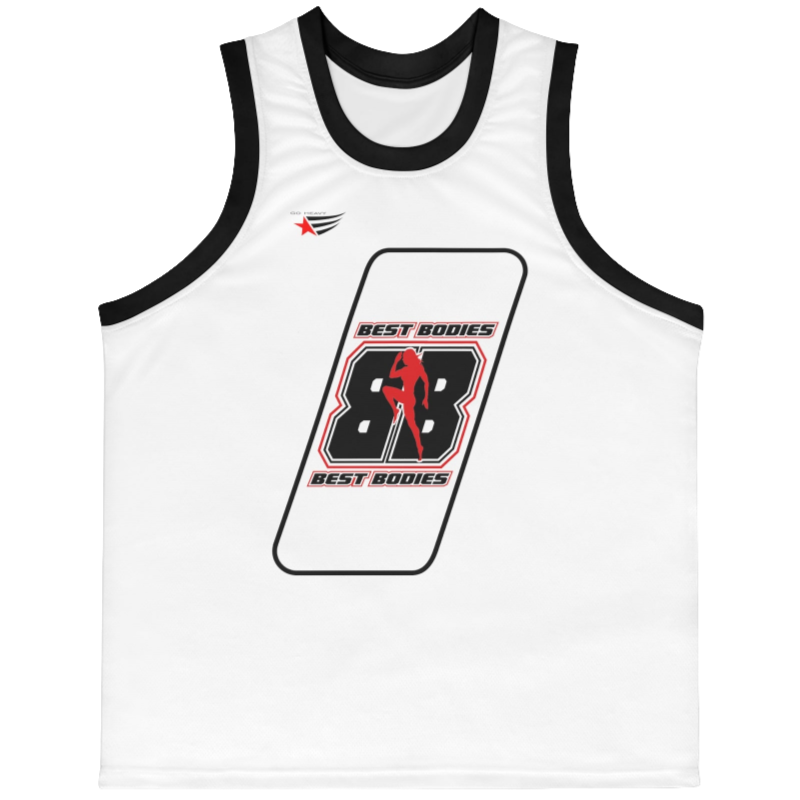 a Gymstar white sports tank top branded with the Gymstar Fit logo and a motivating print