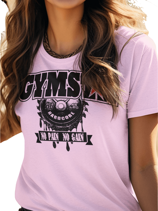 Gymstar T-Shirt vor Bodybuilding Training Fitnes Workout Streetwear Sport Active Crossfit Jogging No Pain No Gain Gym Gear Unisex Softstyle